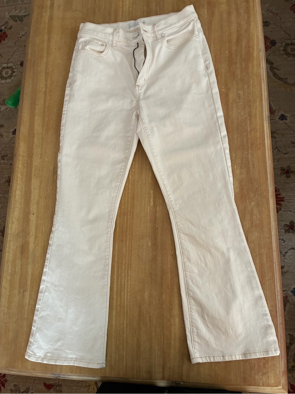LOFT White Boot Cut Jeans
